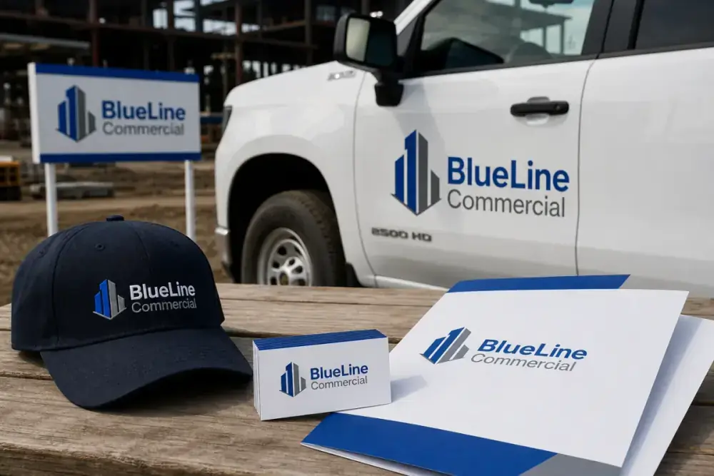BlueLine Commercial Construction Brand