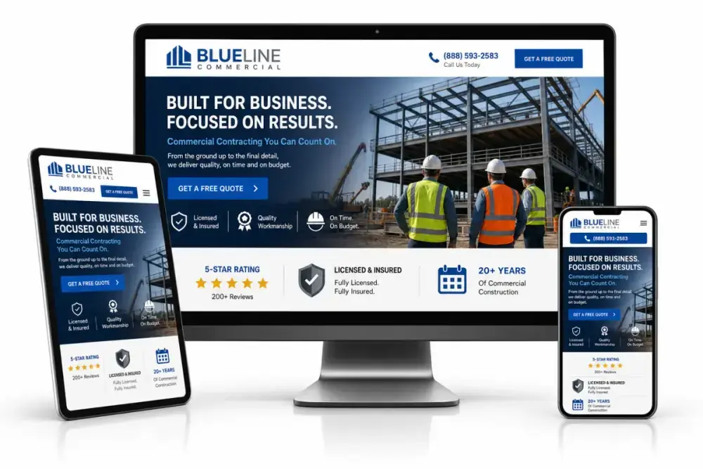 Commercial Web Design Example