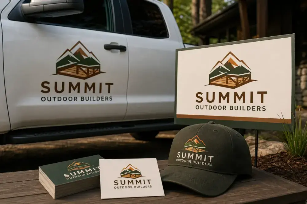 Decks & Patios Logo Design Example