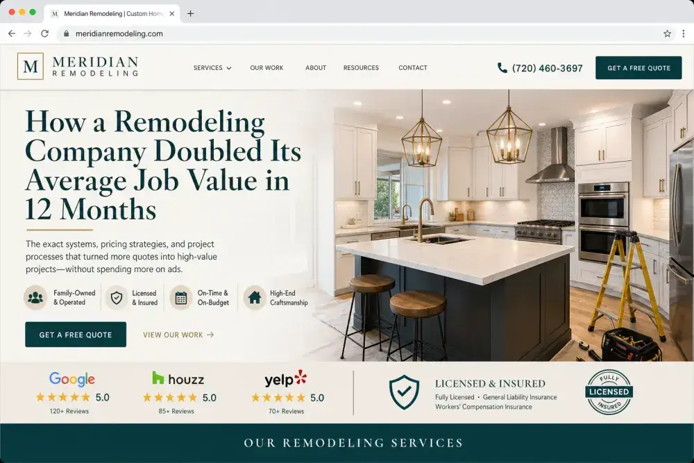 How a Remodeling Company Doubled Its Average Job Value in 12 Months