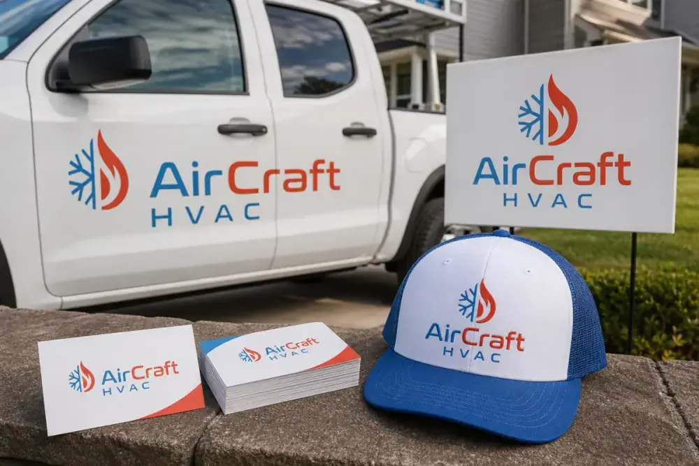 HVAC Logo Design Example