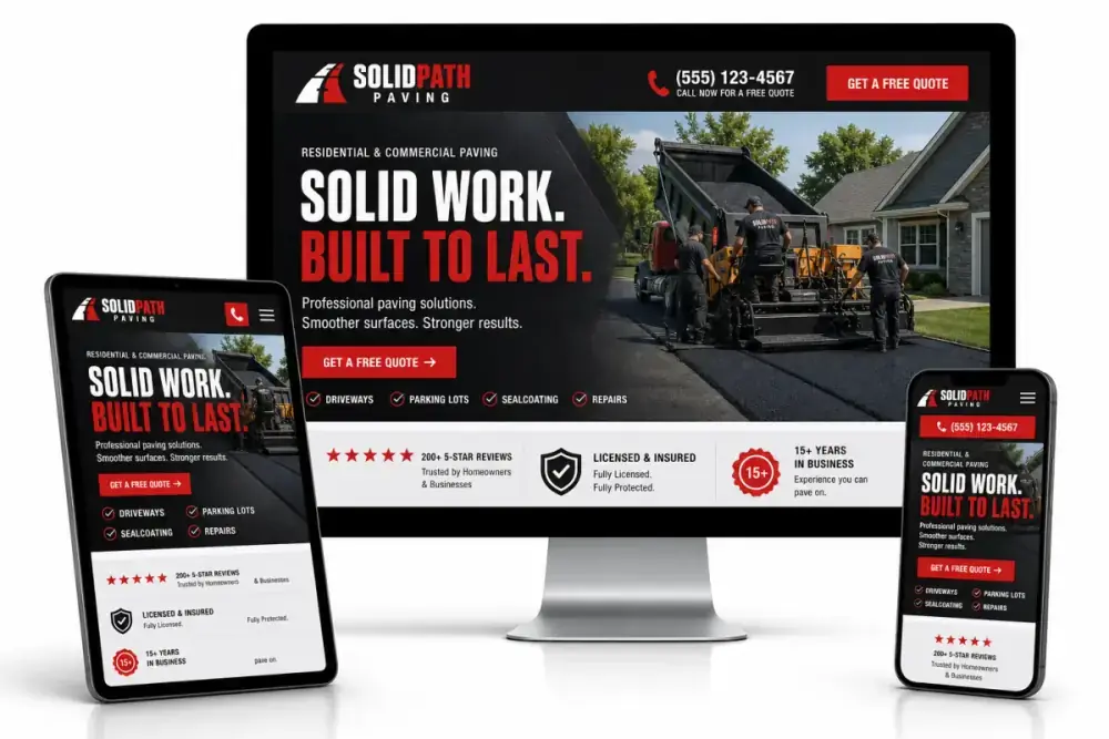 SolidPath Paving Website
