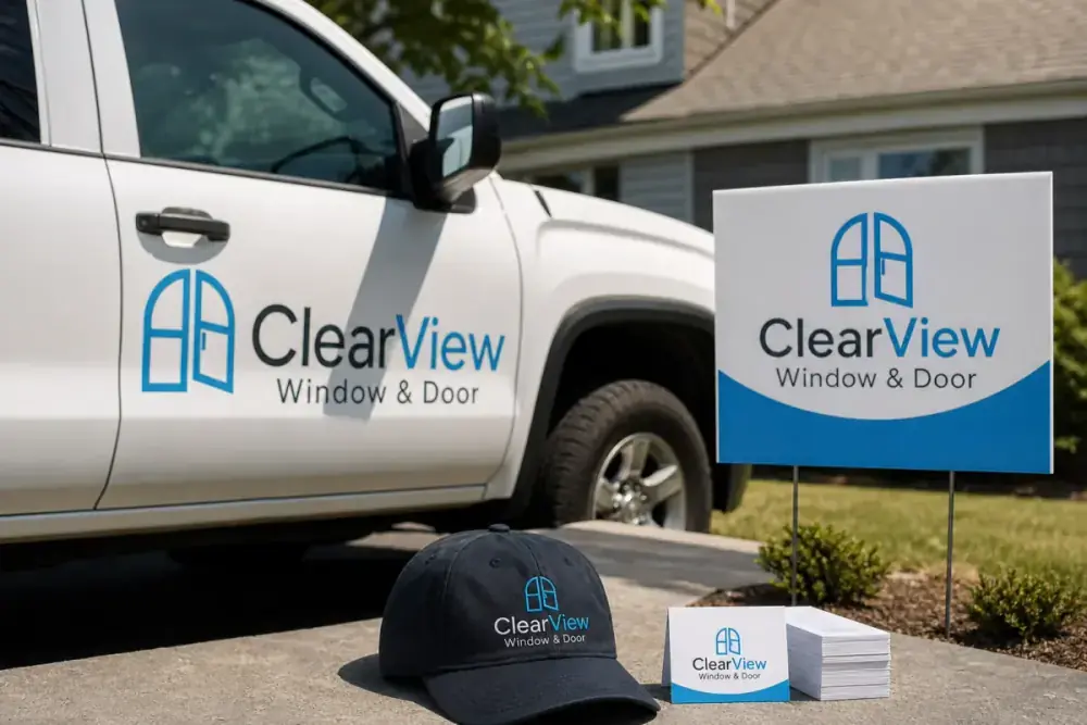 Windows & Doors Logo Design Example